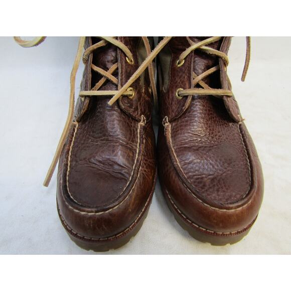 Sperry Top Sider Womens Sz 8 M Brown Leather Lace Up Ankle Fashion Boots Bootie - Picture 6 of 11